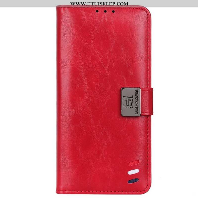 Etui Folio do Samsung Galaxy M33 5G Trójkolorowe Srebrne Zapięcie